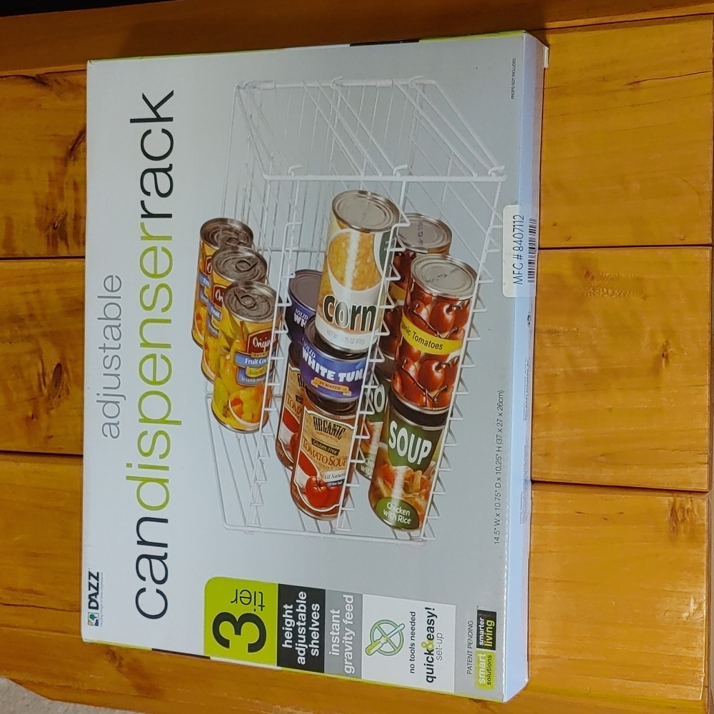 New in Box Can Dispenser Rack